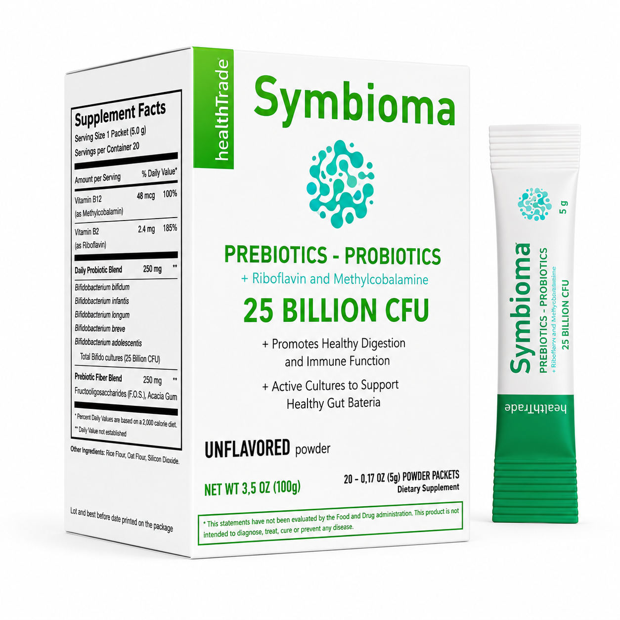 SYMBIOMA - PREBIOTICS + PROBIOTICS