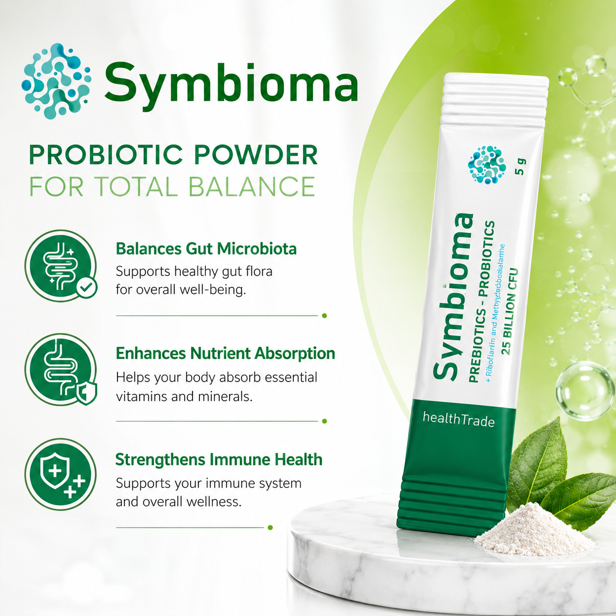 SYMBIOMA - PREBIOTICS + PROBIOTICS